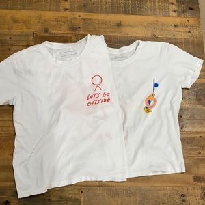 Outdoor Voices Crop Tees in XS